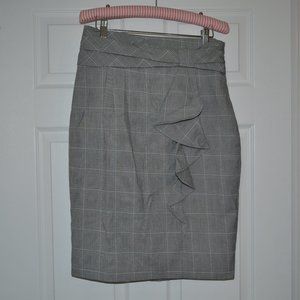 JCP Plaid High Waisted Pencil Skirt - Bow Detail 8